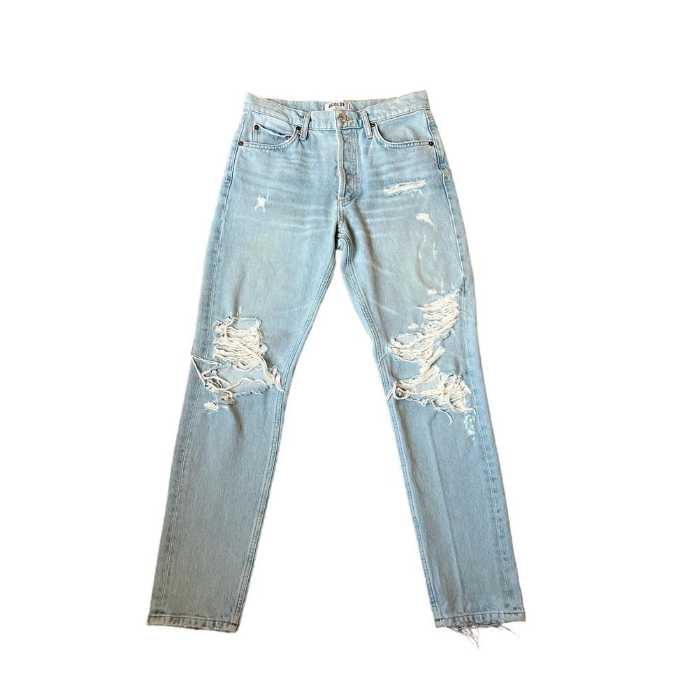 AGOLDE Jamie High Rise Classic Jeans
Distressed Ever More Light Wash Size 26 - Picture 3 of 10